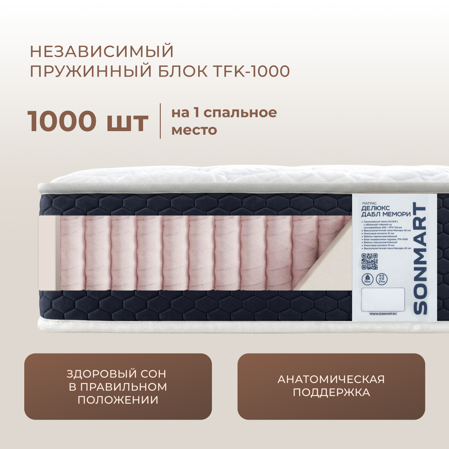 Фотографии Матрас ДЕЛЮКС ДАБЛ МЕМОРИ