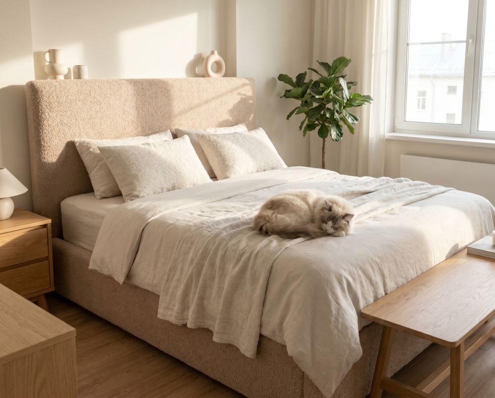 Фотографии Почему Ваша кровать - это не Ваша кровать? Факторы притяжения кошек к человеческому спальному месту